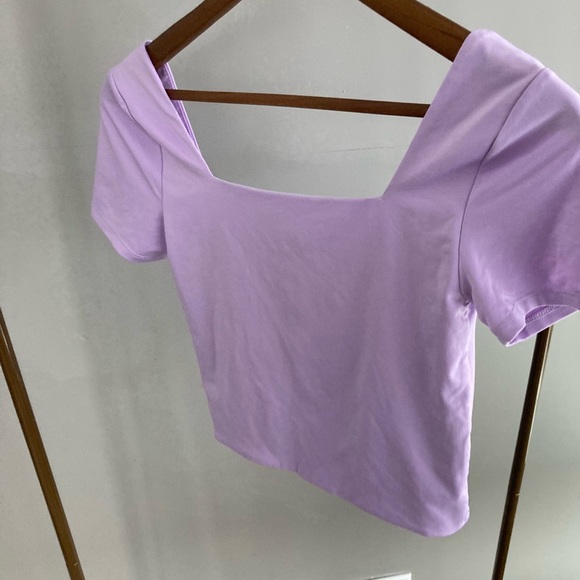 Forever 21 square neck top lavender size small - Picture 2 of 3